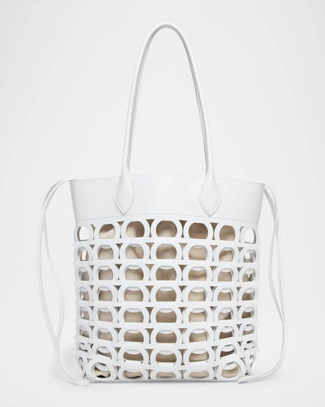 Gancio Leather Tote Bag